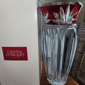 Cristal D'Arques Corinth Ruby Vase